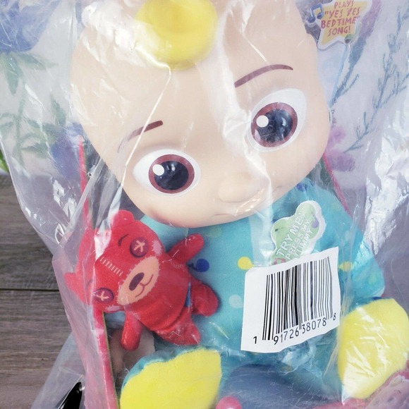 Cocomelon Plush Musical Bedtime JJ Doll 10" Sound Plush NEW Sealed - Picture 3 of 6